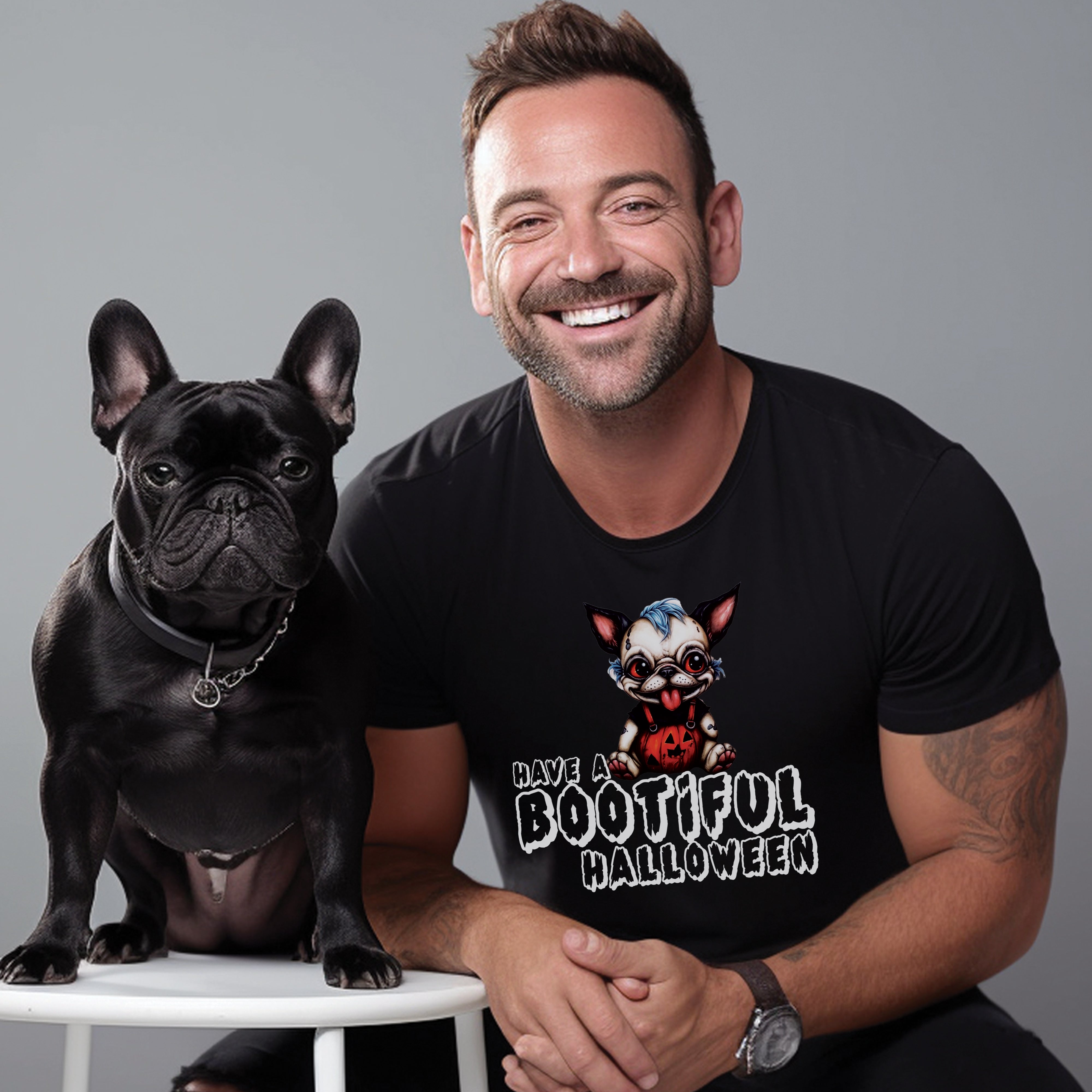 Halloween - Trendy Unisex T-shirt Frenchie Themed Wear | Durable Build