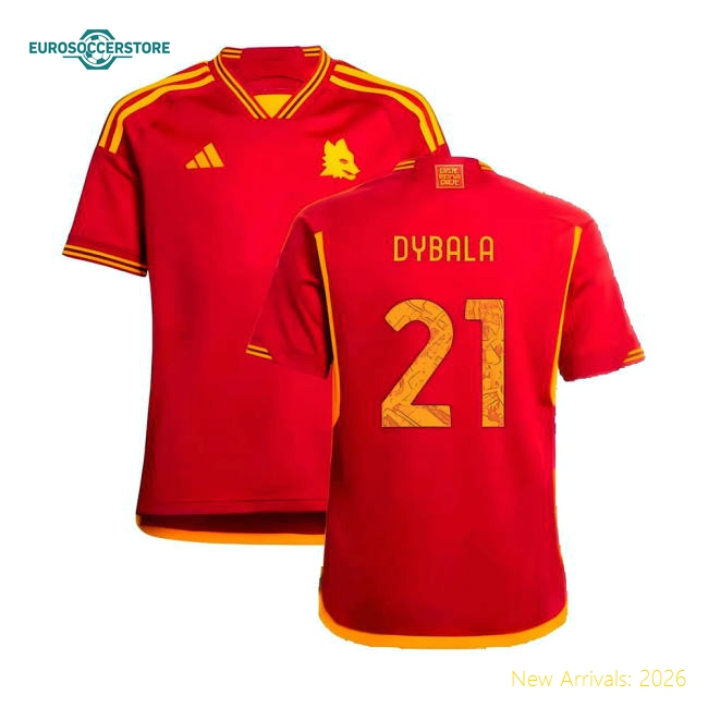Breathable Football Team Kids Jersey Dybala 2023-2024 Drycell