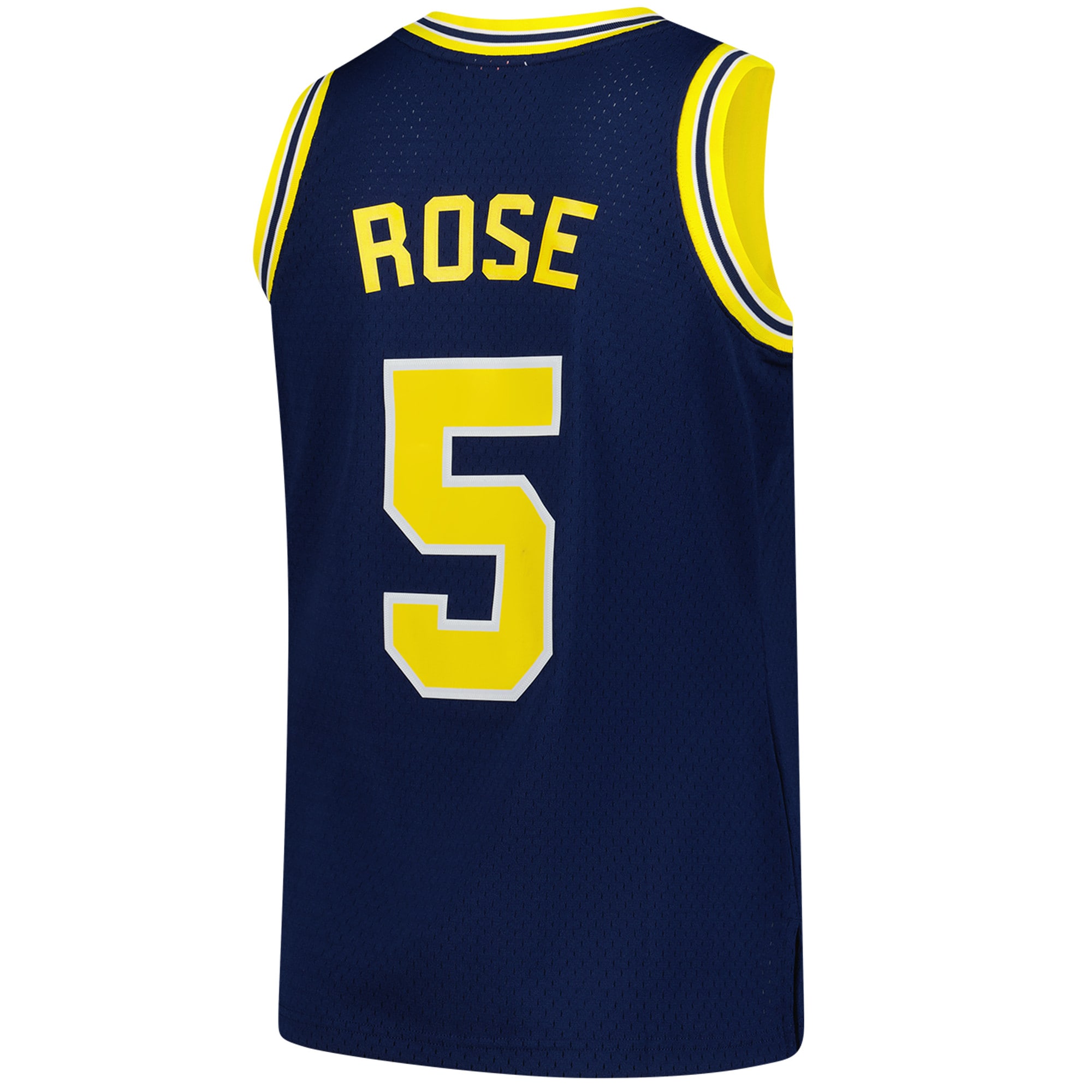[NJP] Jalen Rose Michigan Wolverines 1991/92 Swingman Jersey - Navy