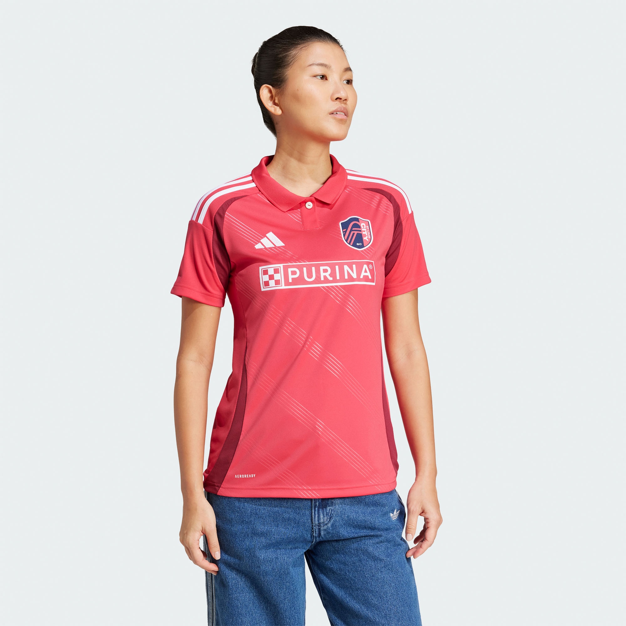 [SJH] Youth St. Louis City SC Women's 2025 Forever CITY Red Replica Jersey - Red
