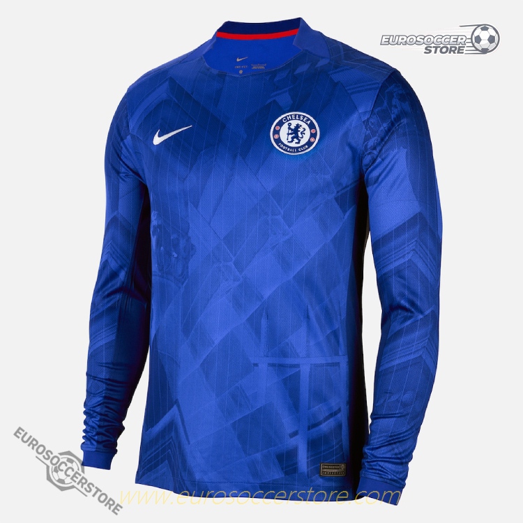Chelsea Long Sleeve Home Football Jersey for the 25-26 Season