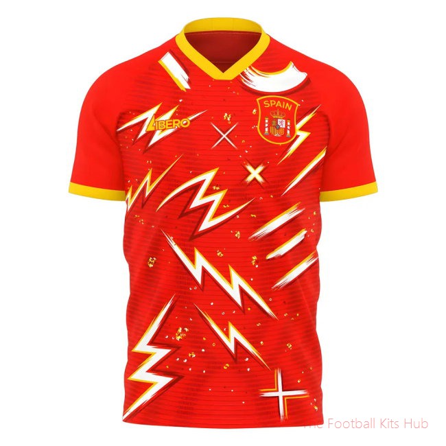 2025-2026 Spain Home Pre-Match Concept Shirt Adult Short Sleeve