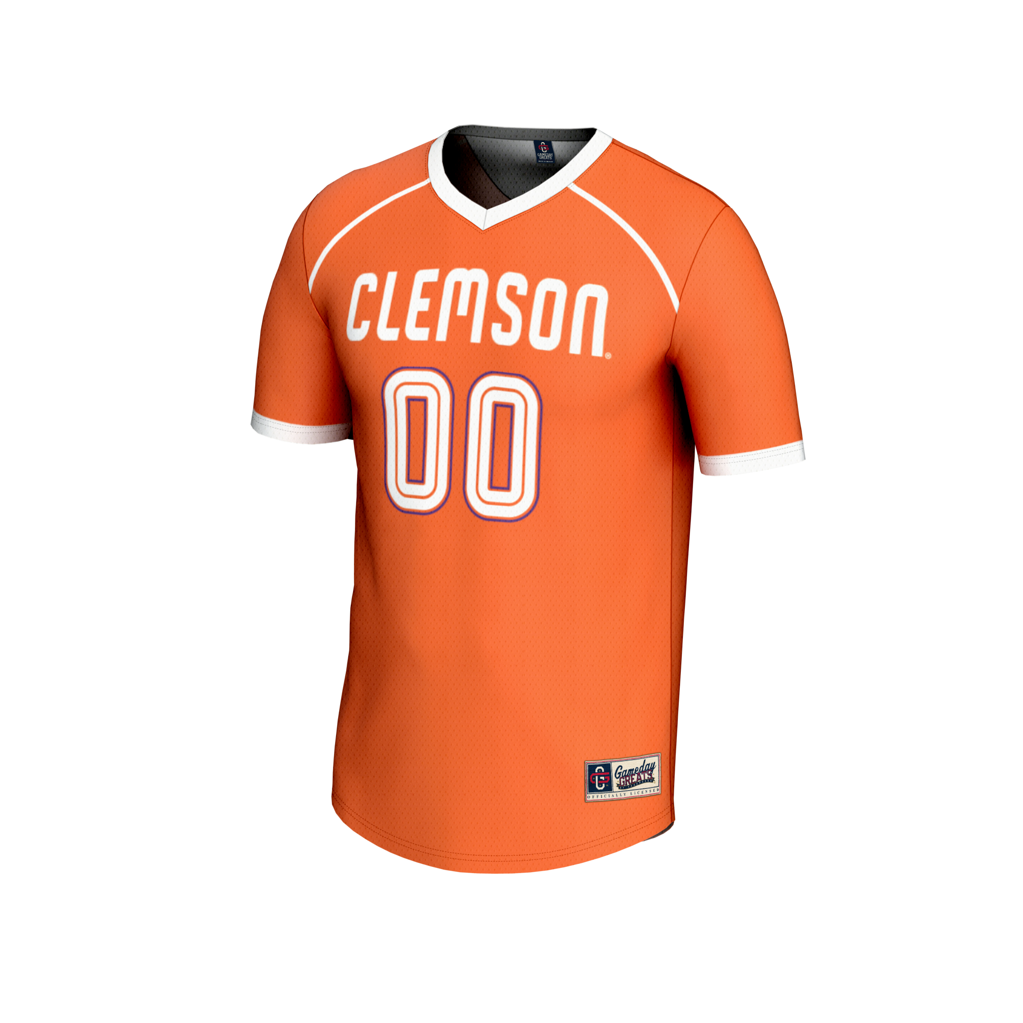 [NJP] Clemson Tigers GameDay Greats Women's NIL Custom V-Neck Lacrosse Fashion Jersey?- - Orange
