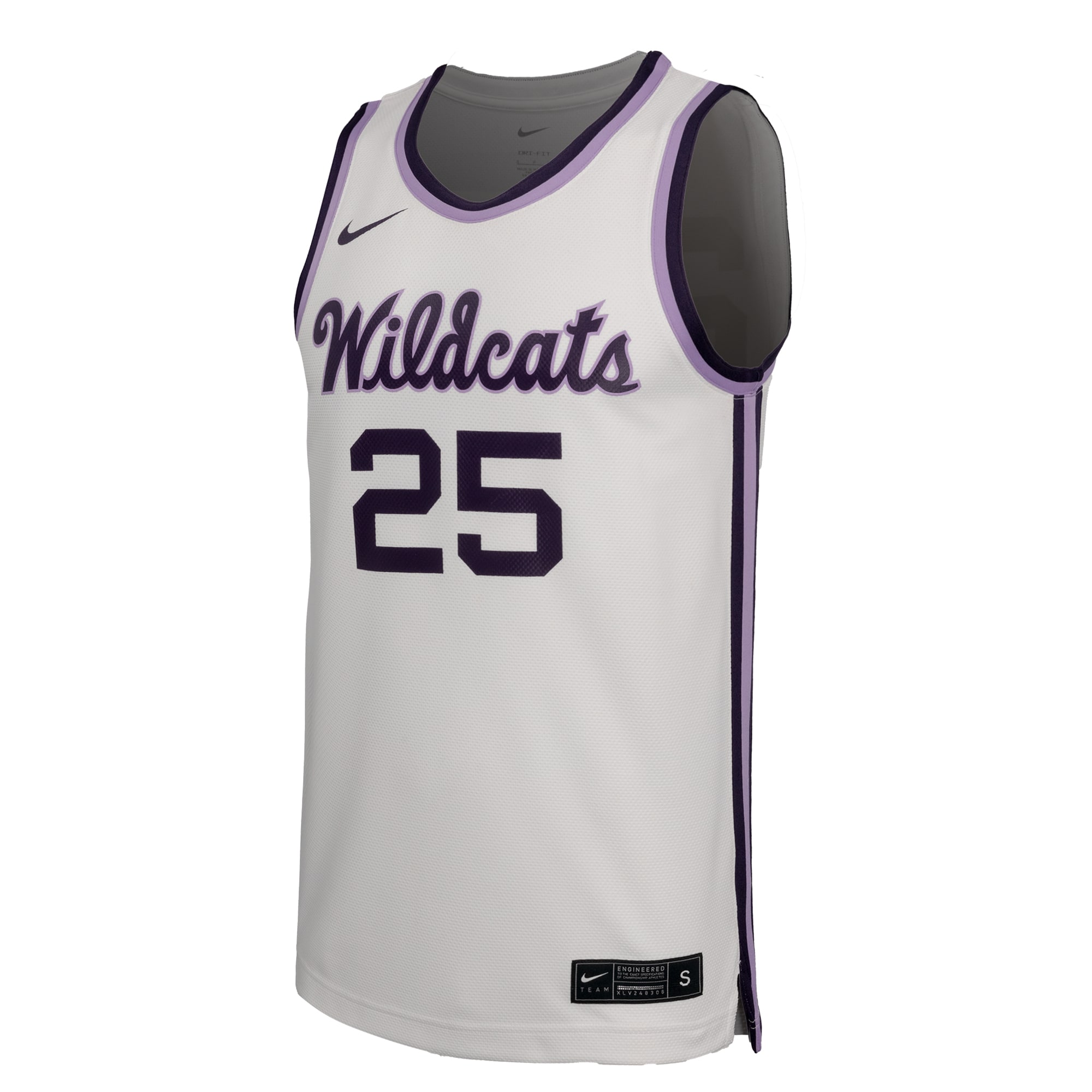 [DDG] #25 Kansas State Wildcats Nike Replica Basketball Jersey - White