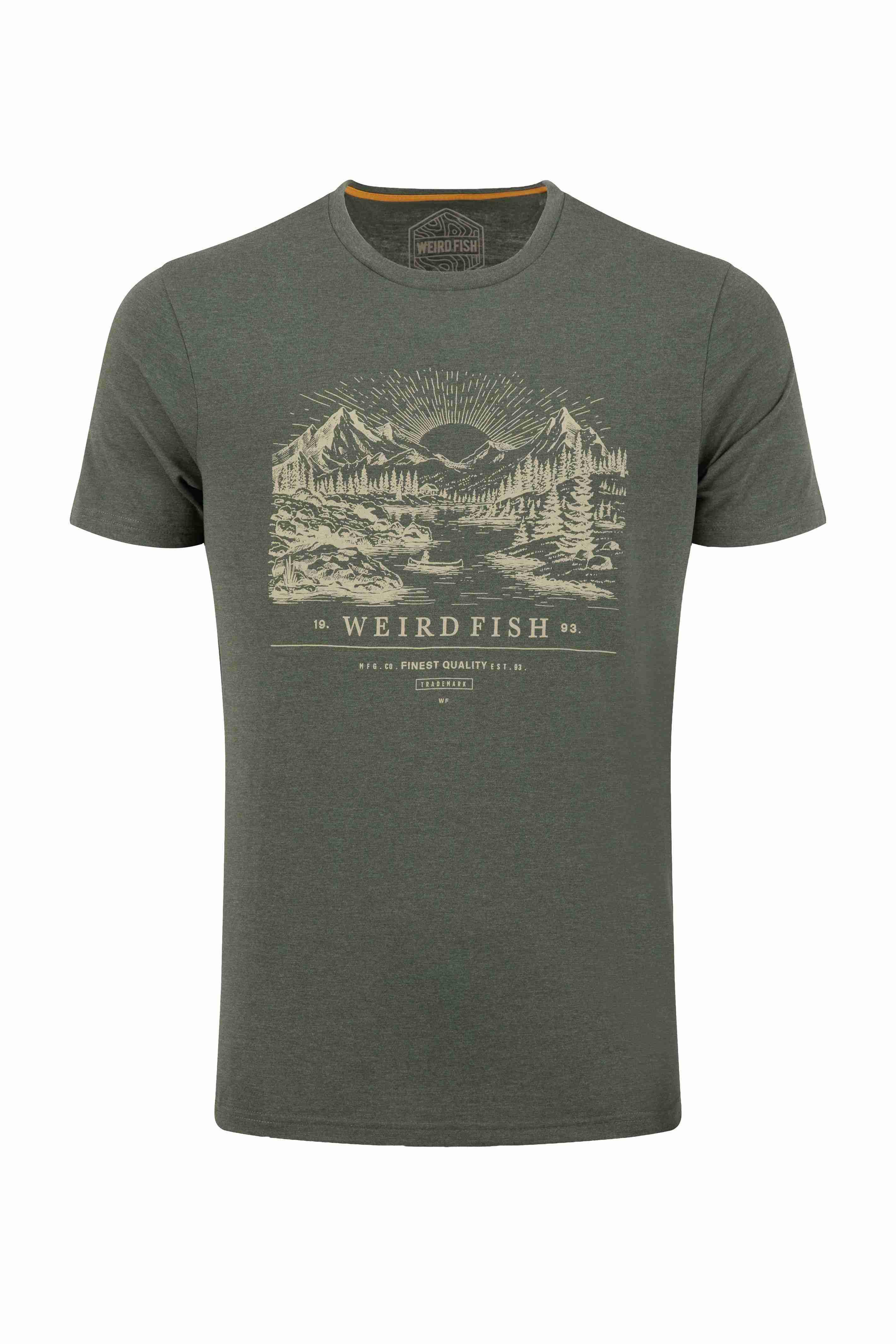 Sunrise Front Print Graphic T-Shirt Basil