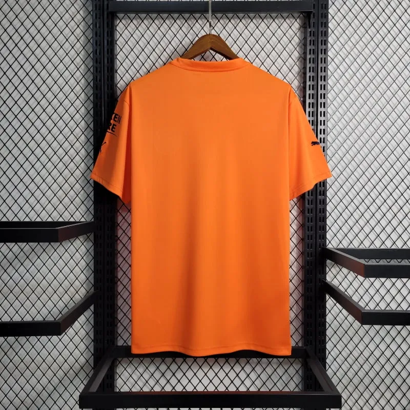 2022-2023 Goalkeeper Manchester City Orange Soccer retro kit