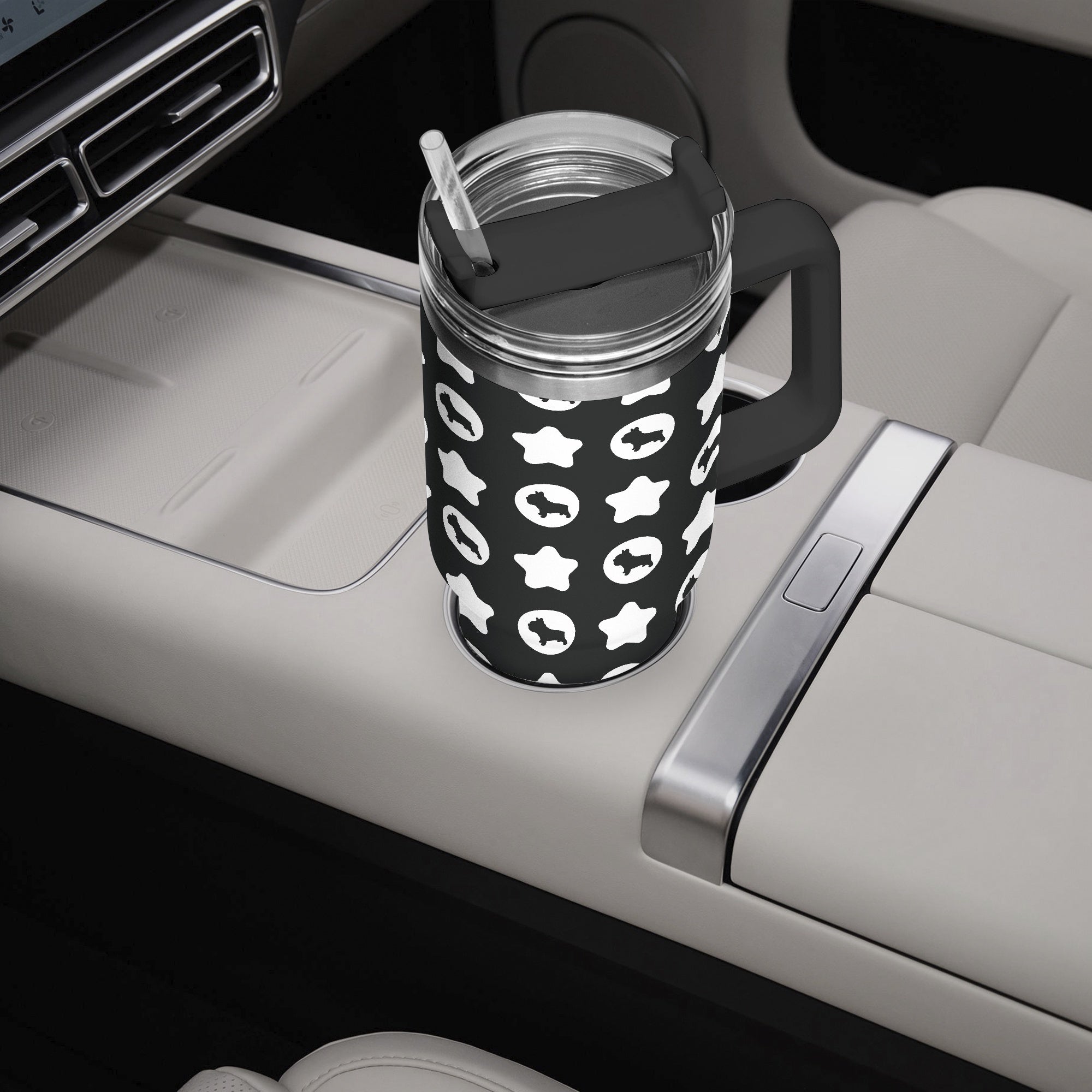 French Bulldog Bean Car Tumbler Cup Cute Frenchie Essential