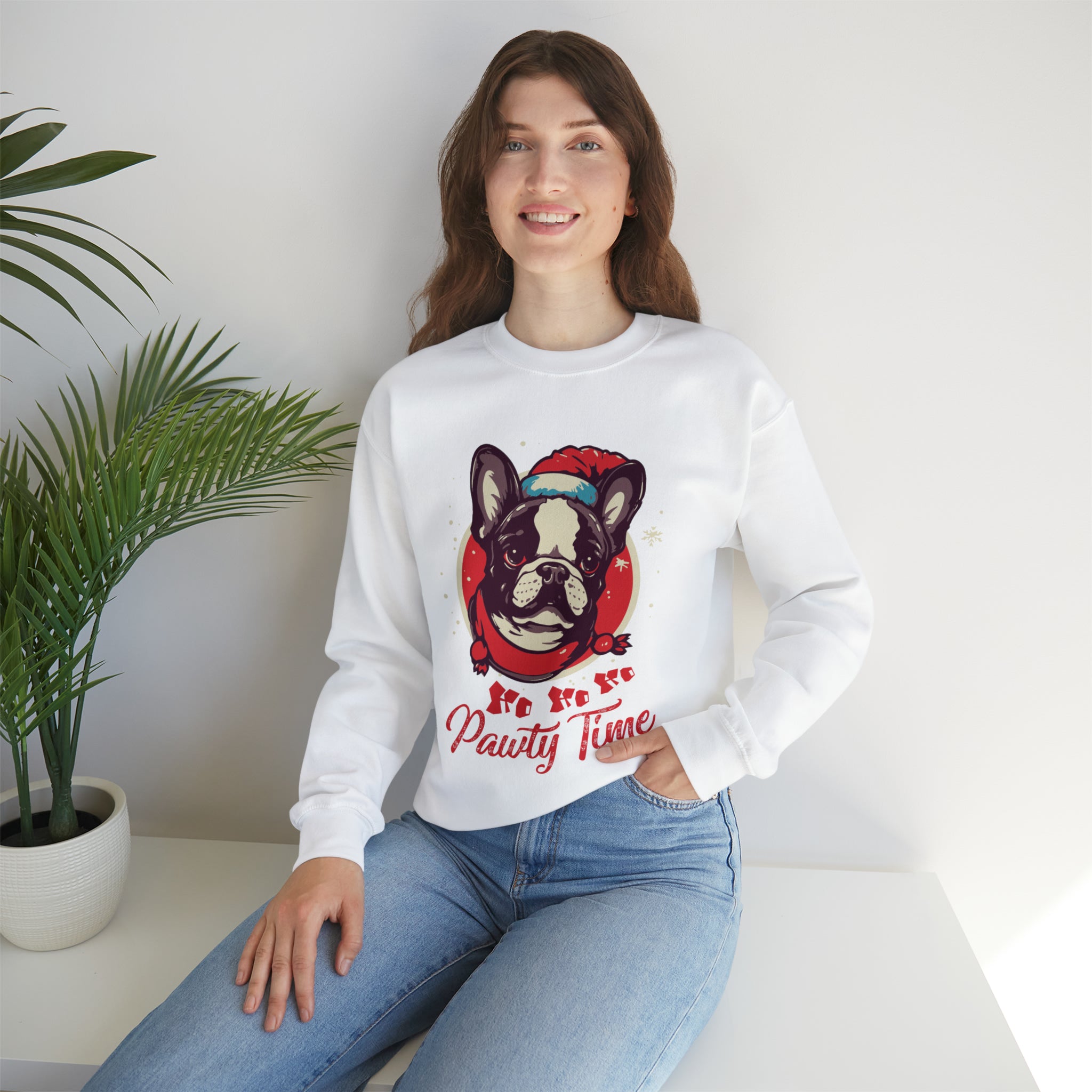 High-Quality Pet-Lover Pawty Time Sweater - Unisex Sweatshirt as a Gift