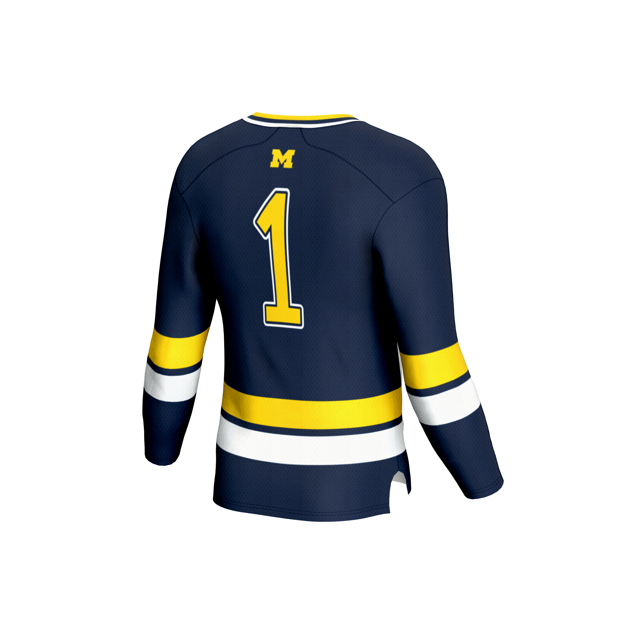 [NJP] Michigan Wolverines GameDay Greats Unisex Lightweight Men's Hockey Team Fashion Jersey - Navy