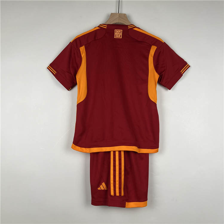Kids AS Roma 2324 Home Kit ShirtShorts - Official Replica 18780