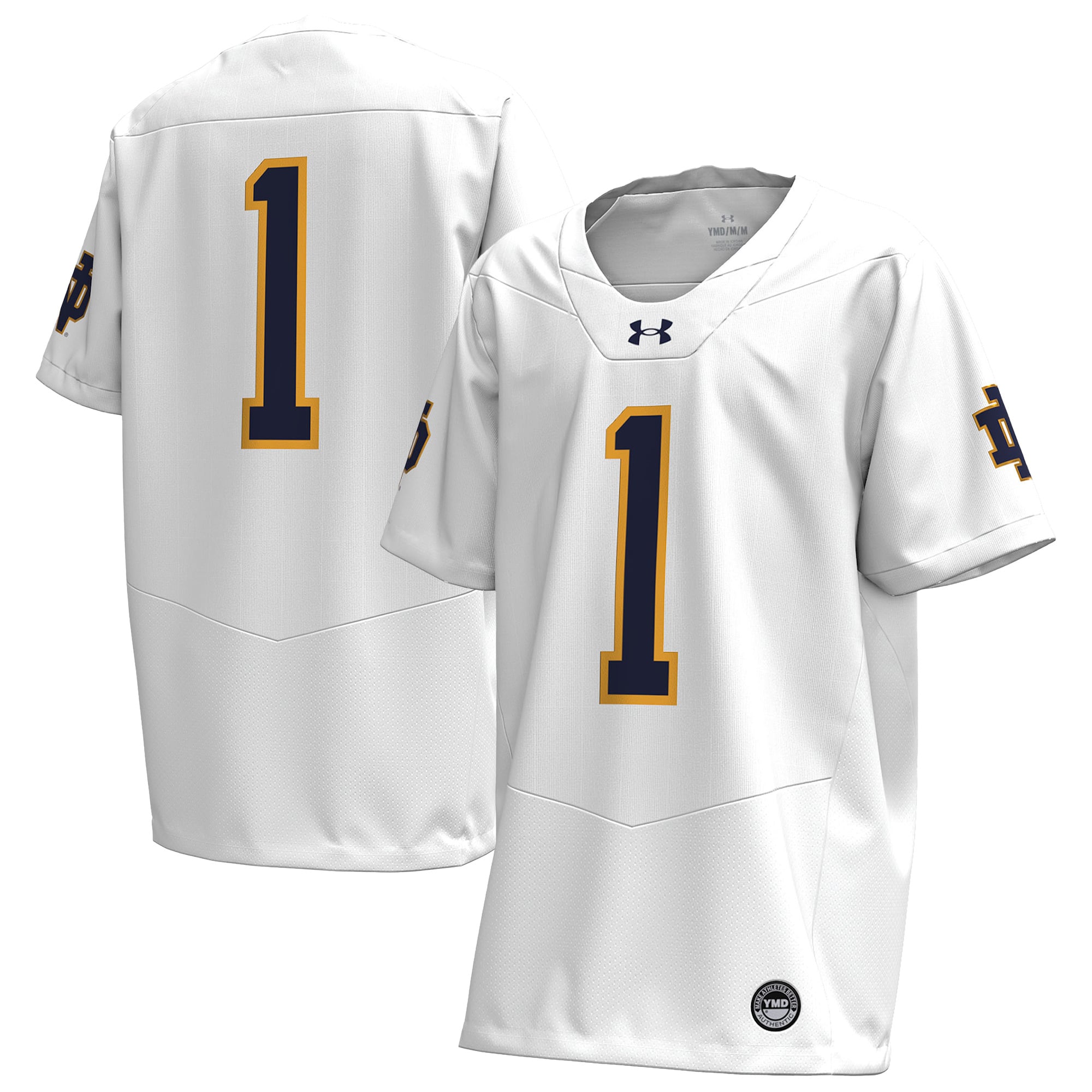 Youth White Notre Dame Fighting Irish Football Jersey