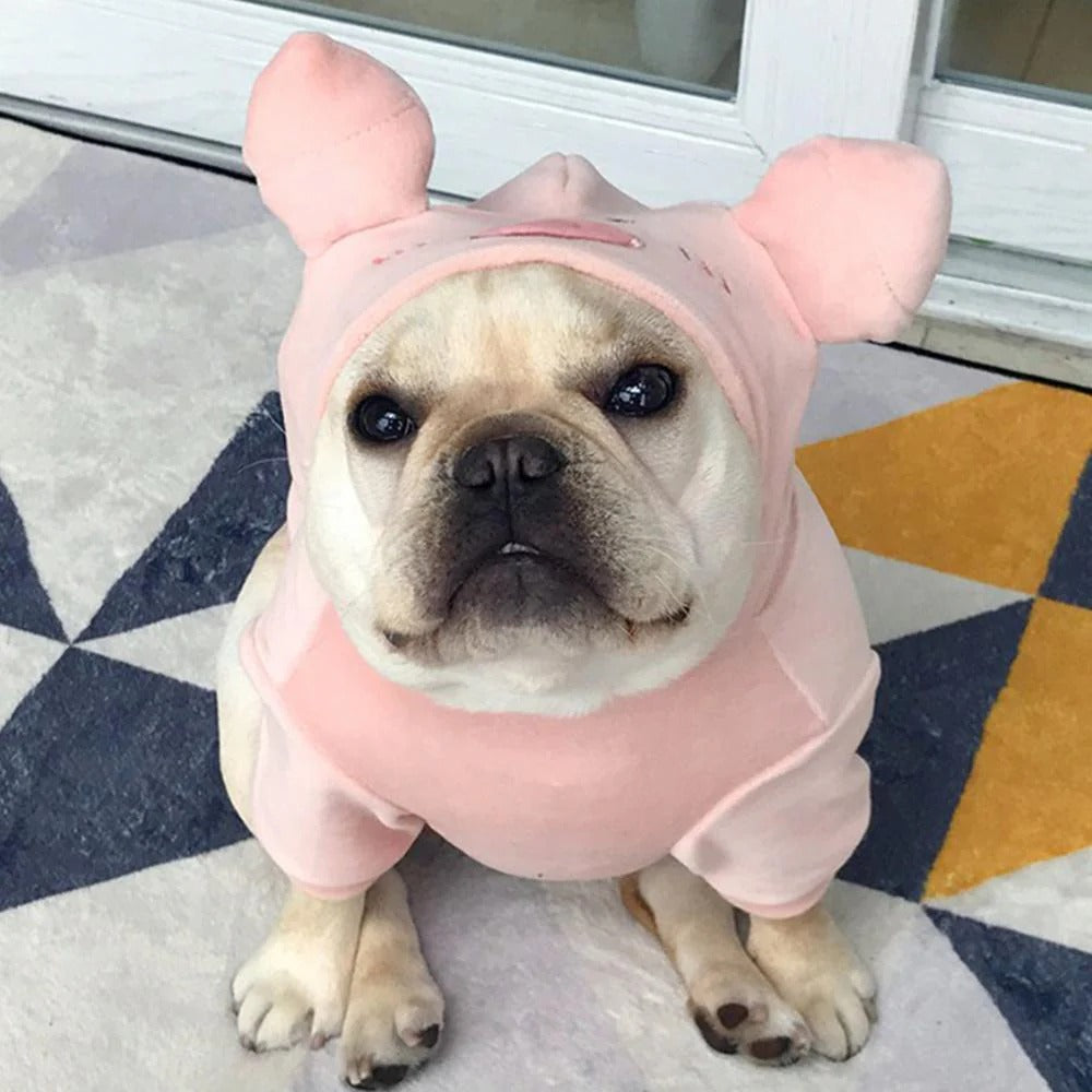 French Bulldog Hoglet Frenchie Piggy Hoodie Costume – Halloween Soft