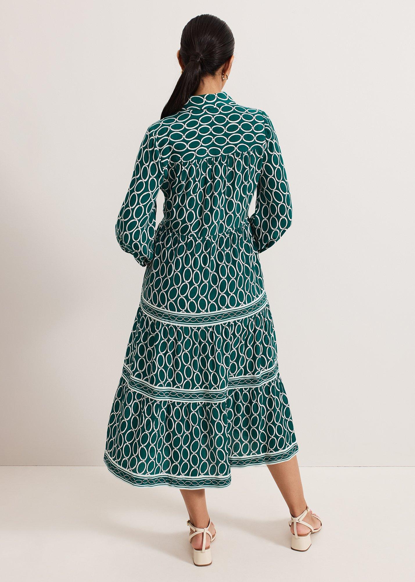 Petite Lara Tiered Midi Dress