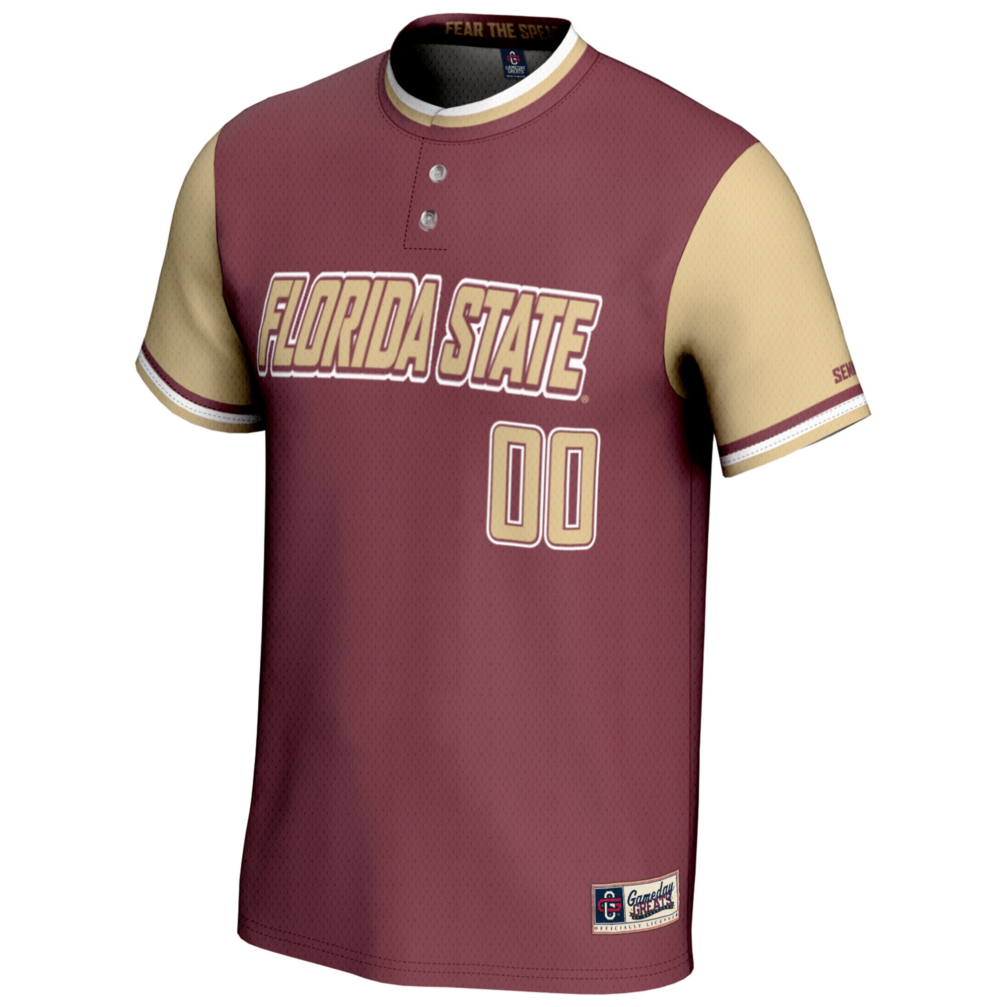 [DDG] Florida State Seminoles GameDay Greats Unisex NIL Pick-A-Player Lightweight Softball Jersey - Garnet