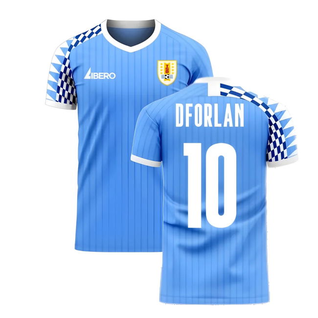 Replica Uruguay 2025-2026 Home Concept Football Kit (Libero) (D Forlan