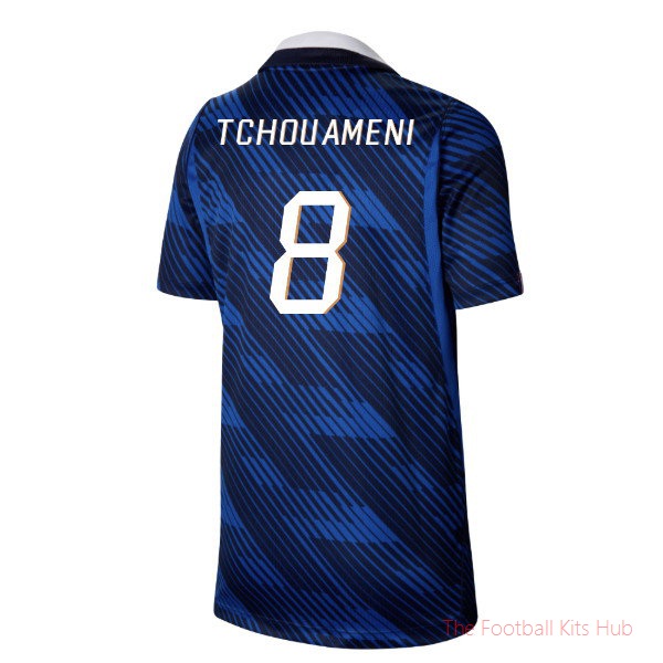 2026-2027 France Home Shirt (Kids) (Tchouameni 8)