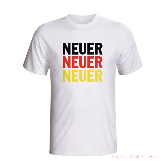 Manuel Neuer Germany Player Flag T-shirt (white) - Kids