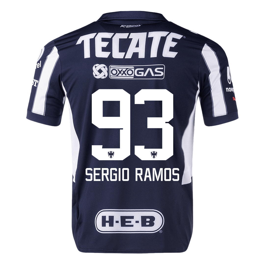 Player Version SERGIO RAMOS #93 Monterrey Home Soccer Jersey 2024/25Au