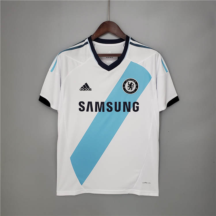 High Performance 1213 CHELSEA RETRO AWAY WHITE SOCCER SHIRT JERSEY