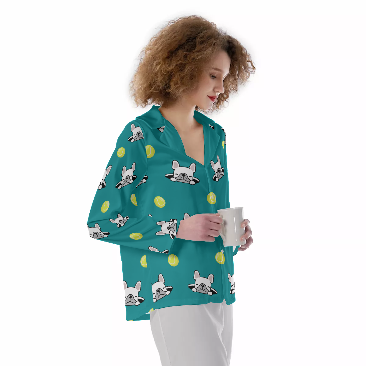French Bulldog Lover Lucy Women's Pajamas Cute Frenchie Fan Gear