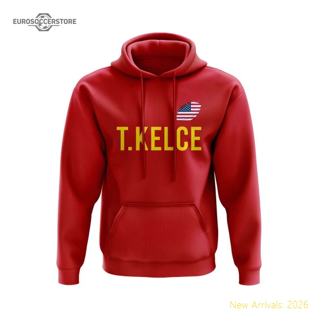 Travis Kelce United States Name Hoody (red) - Supporter Edition