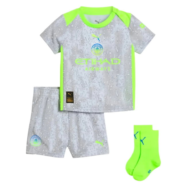 2025-2026 Man City Third Baby Kit (Your Name)