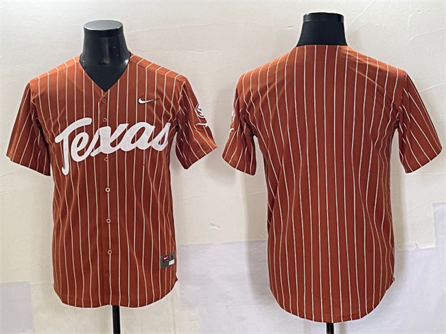 Men's UT Longhorns Orange 2024 game jersey None #None breathable
