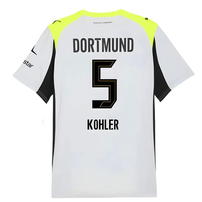 Away Shirt for Borussia Dortmund 2025-2026 (Unisex
