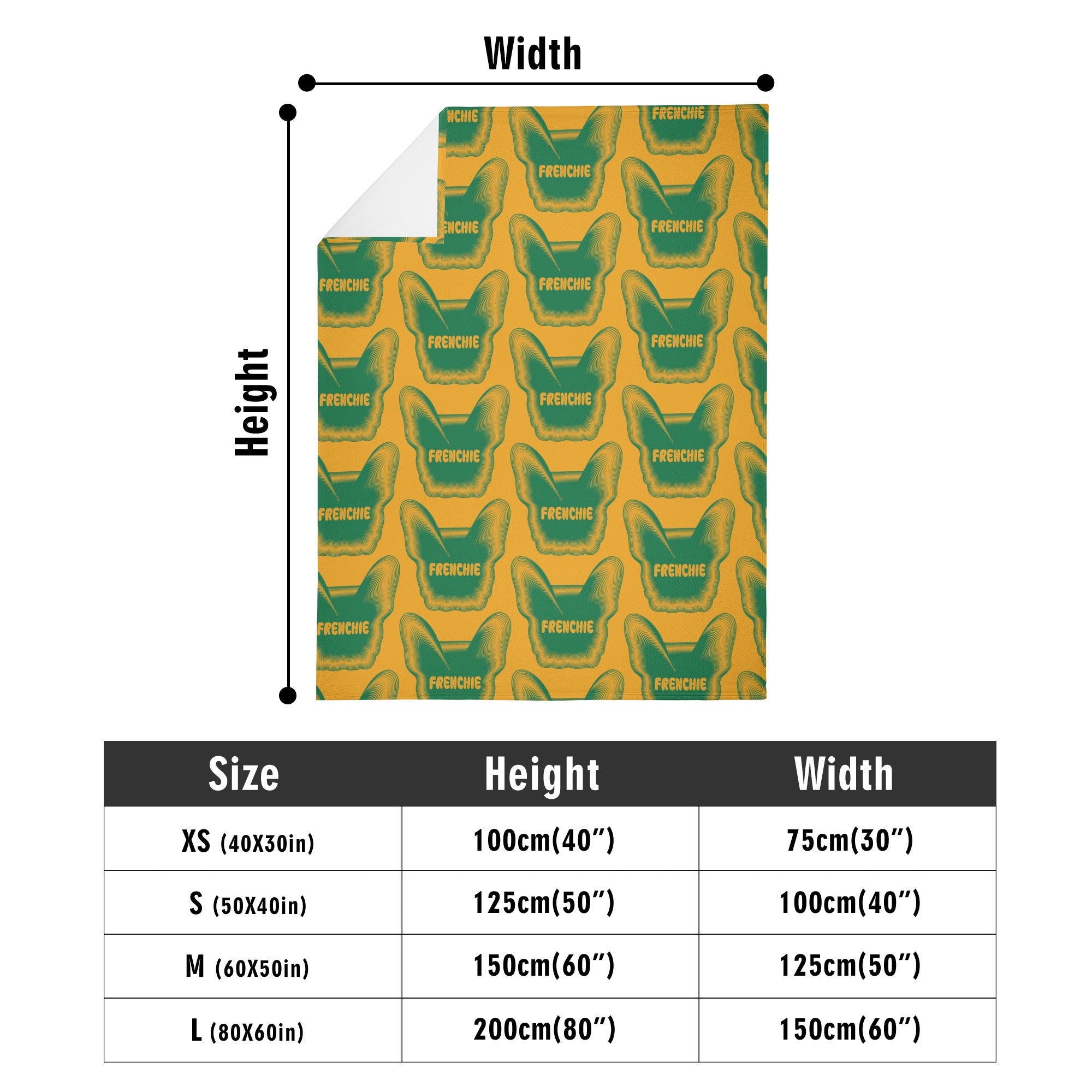 Frenchie-Fan Minimal-Aesthetic Lily - Blanket for Street Style Premium