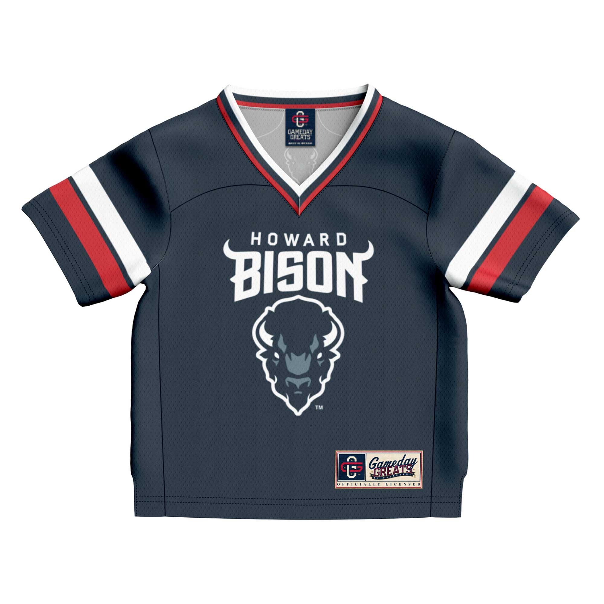 [NJP] Howard Bison GameDay Greats Infant Collegiate Football Fashion Jersey - Navy