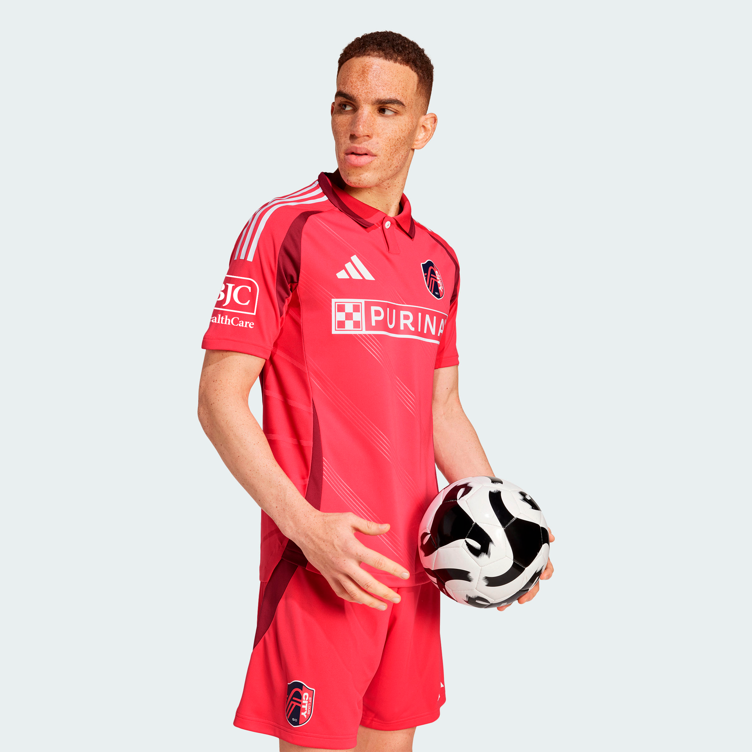 [JED] St. Louis CITY SC 2025 Forever CITY Red On-Field Authentic Jersey - Red