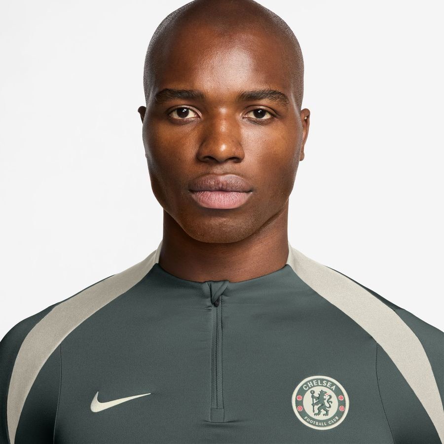 Chelsea Training Shirt Dri-FIT Strike Drill - Outdoor Green/Phantom Marl/Phantom Marl