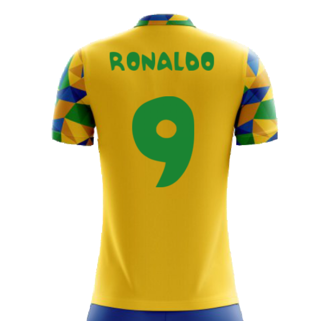 Official 2025-2026 Brazil Home Concept Football Shirt (Ronaldo 9) -
