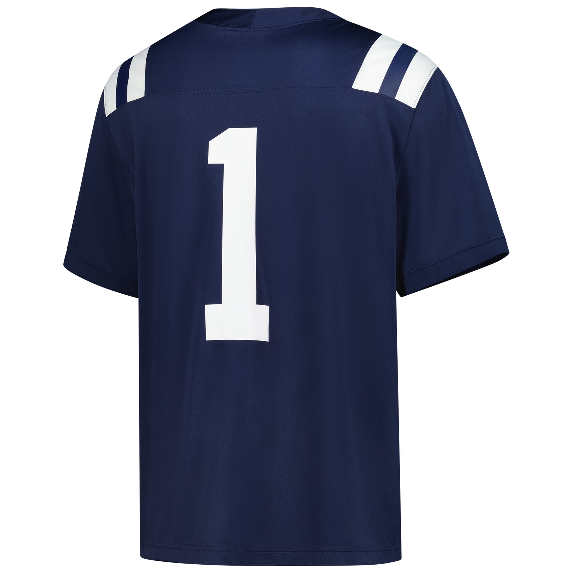 Men's #1 Navy Ole Miss Rebels Football Jersey