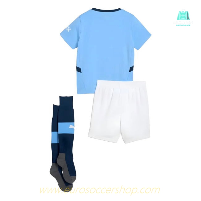 2024-2025 Man City Home Mini Kit (De Bruyne 17)