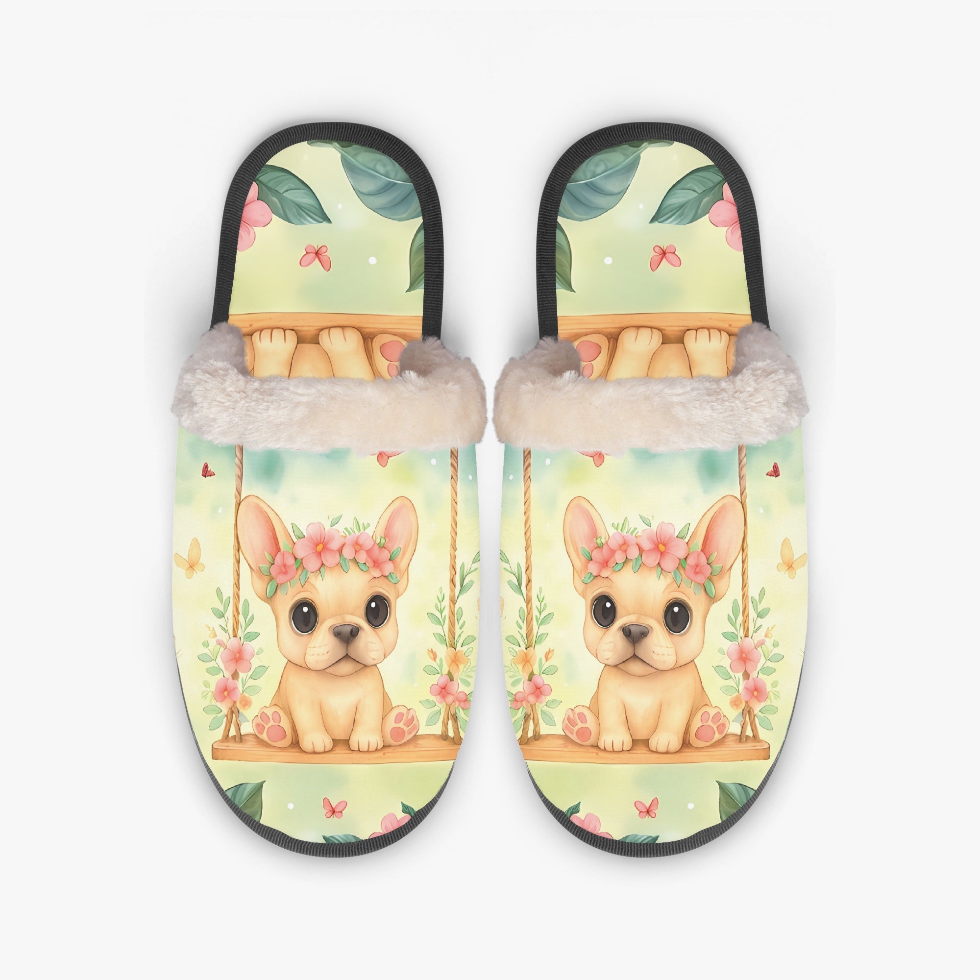 French Bulldog Camilla Cozy Winter Slippers Protective Paw Gear