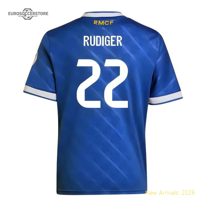 Replica Third Real Madrid Kids) (rudiger Jersey Premium Fabric