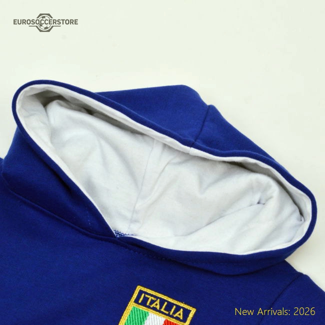 Kids Italy Hoodie - Royal/White