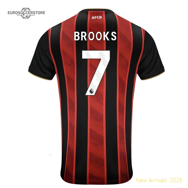 Luxury 2025-2026 Bournemouth Home Shirt (brooks 7) - Authentic Design