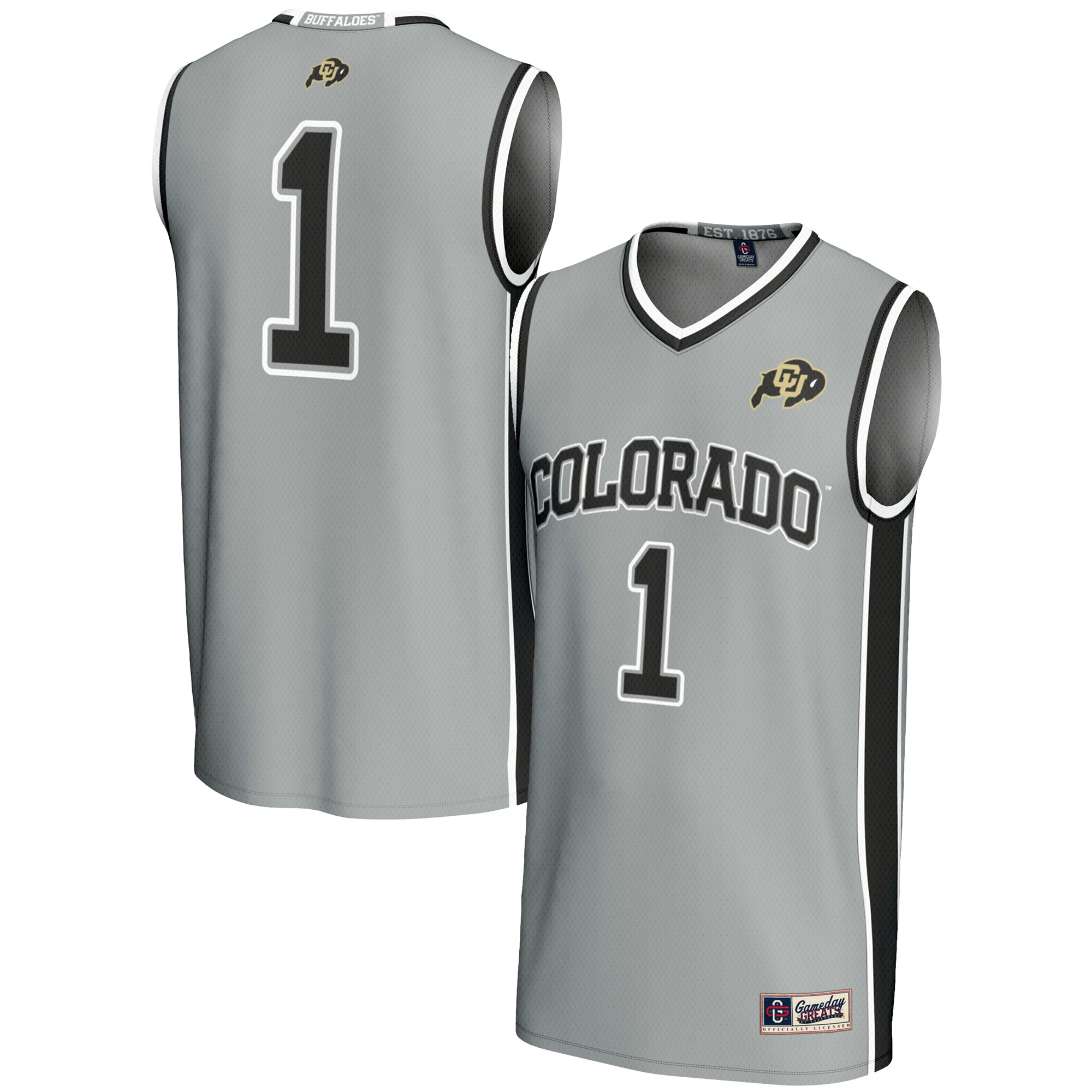 [DDG] Colorado Buffaloes GameDay Greats Replica Lightweight Basketball Jersey - Gray