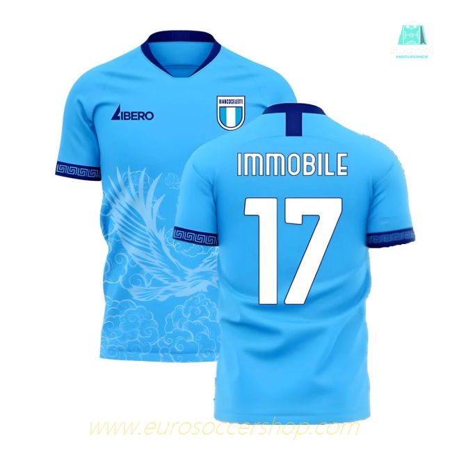 Lazio 2025-2026 Home Concept Football Kit (Libero) (Immobile 17)