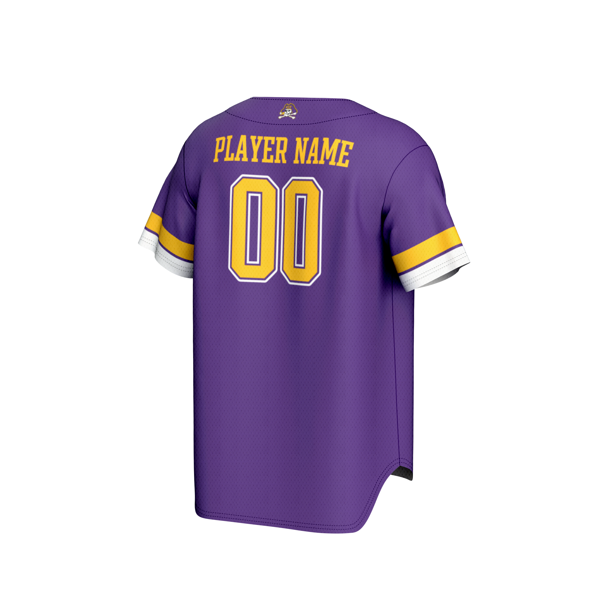 [NJP] ECU Pirates GameDay Greats Youth NIL Pick-A-Player Lightweight Baseball Jersey - Purple