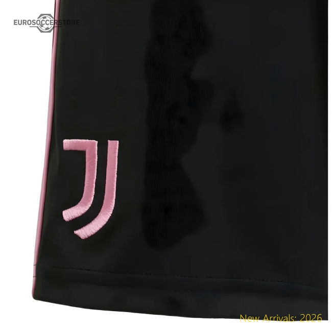 Match-Day 2025-2026 Juventus Home Shorts (Black) - Kids