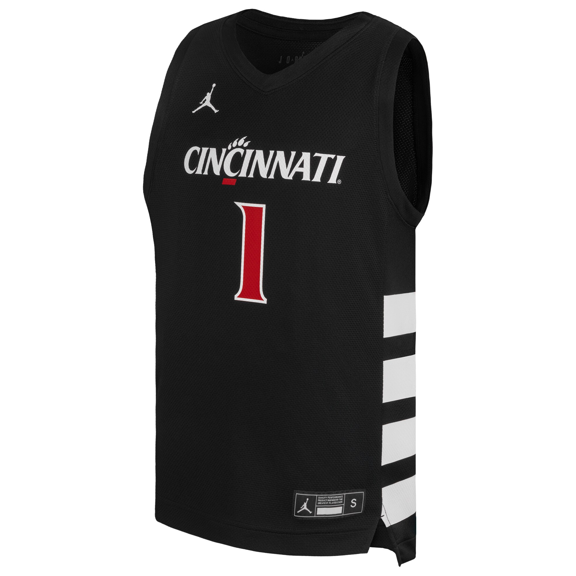 [DDG] Cincinnati Bearcats Youth Replica Basketball Jersey - Black