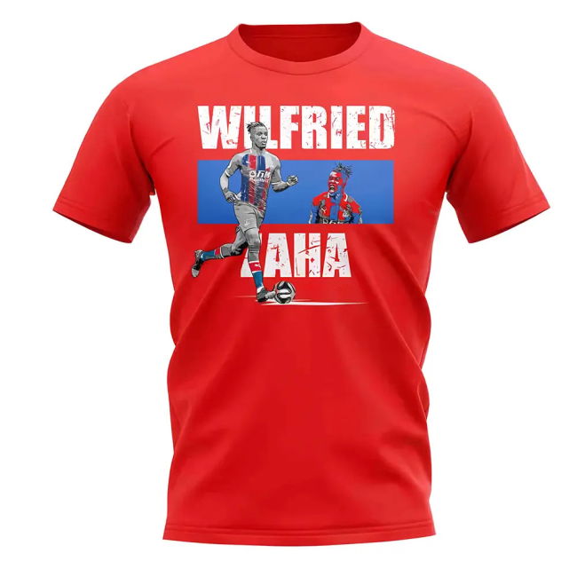 Wilfried Zaha Player Collage T-Shirt (Red) | Fan Favorite