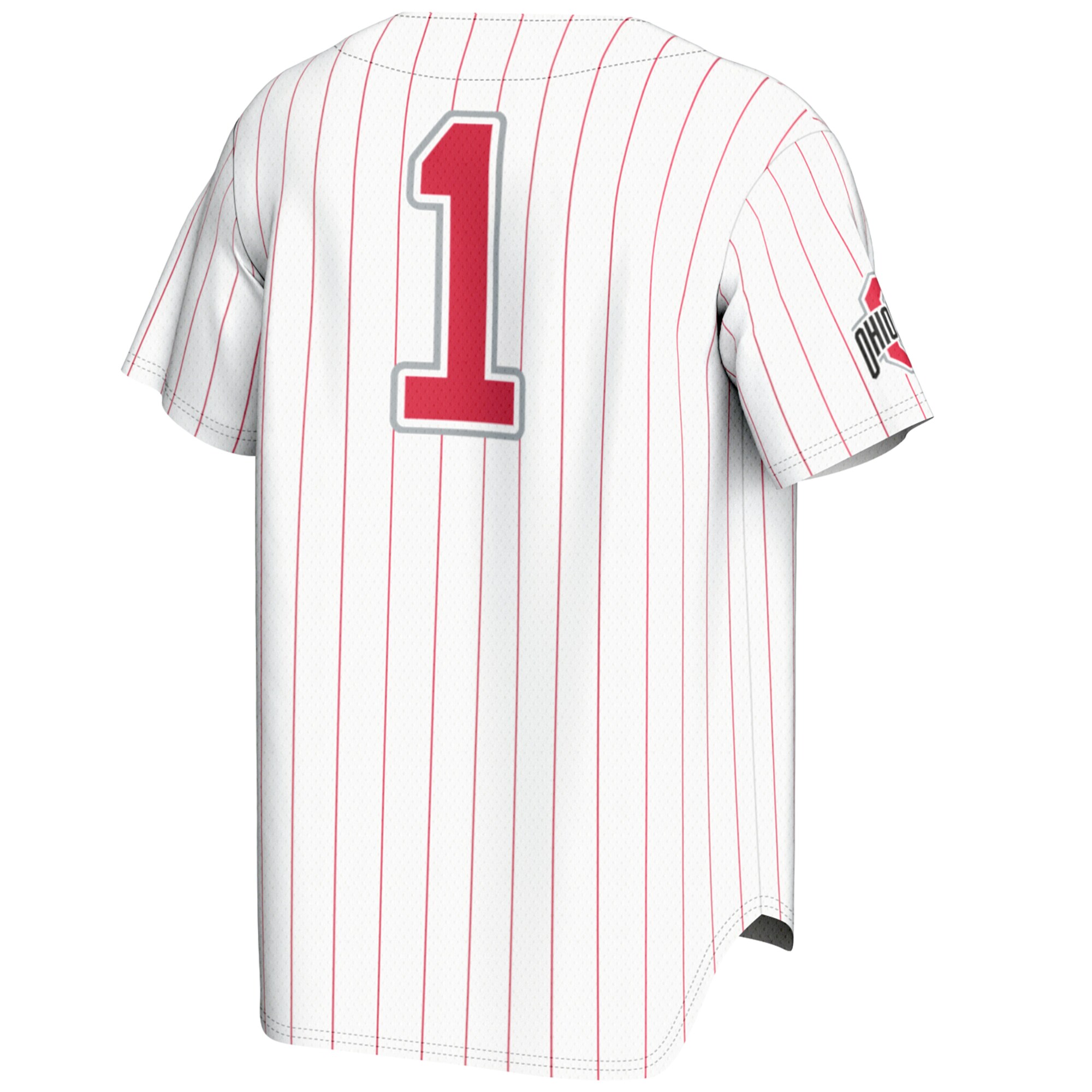 [NJP] Ohio State Buckeyes GameDay Greats Lightweight Baseball Jersey - White