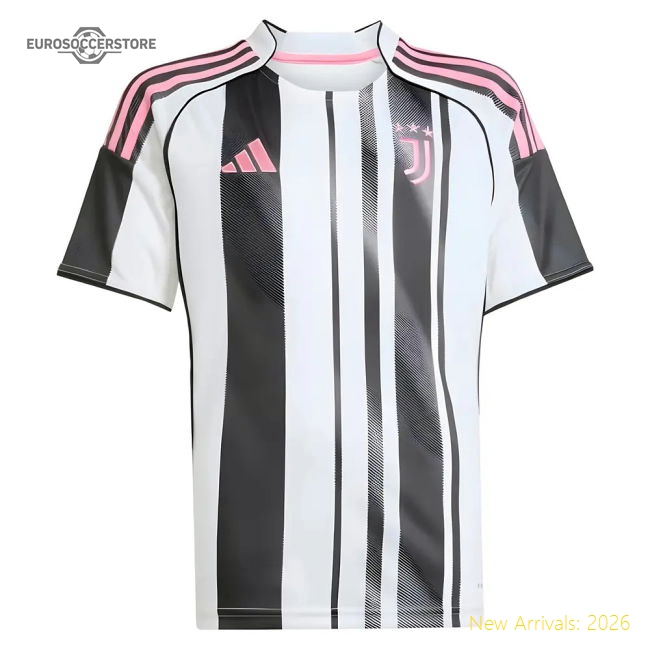 High-Quality Official 2025-2026 Juventus Home Shirt (Kids)