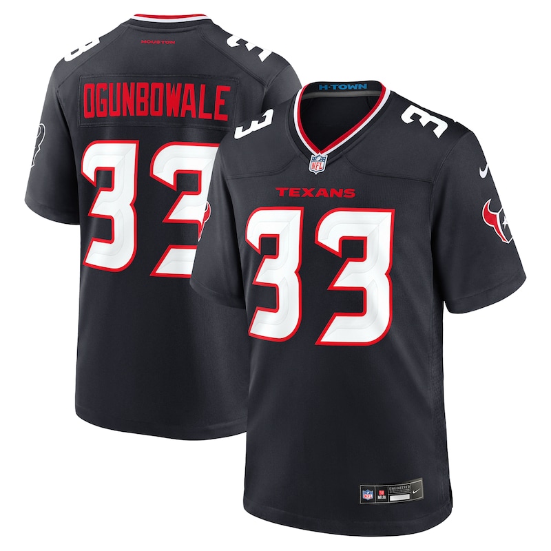None Dare Ogunbowale HOU Texans Vintage Elite Jersey Game Day Wear