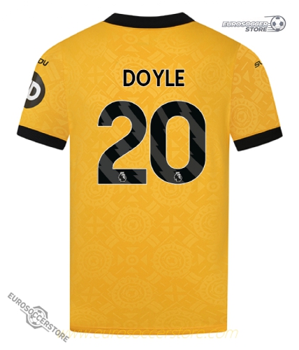 Wolverhampton Wanderers 2025-26 Home Jersey with DOYLE 20 Printing