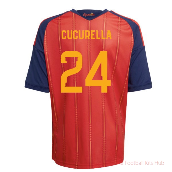[LK] 2026/27 Spain Home Shirt (Kids) (Cucurella 24)